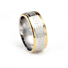 Latest simple men ring designs titanium stainless steel jewelry O ring